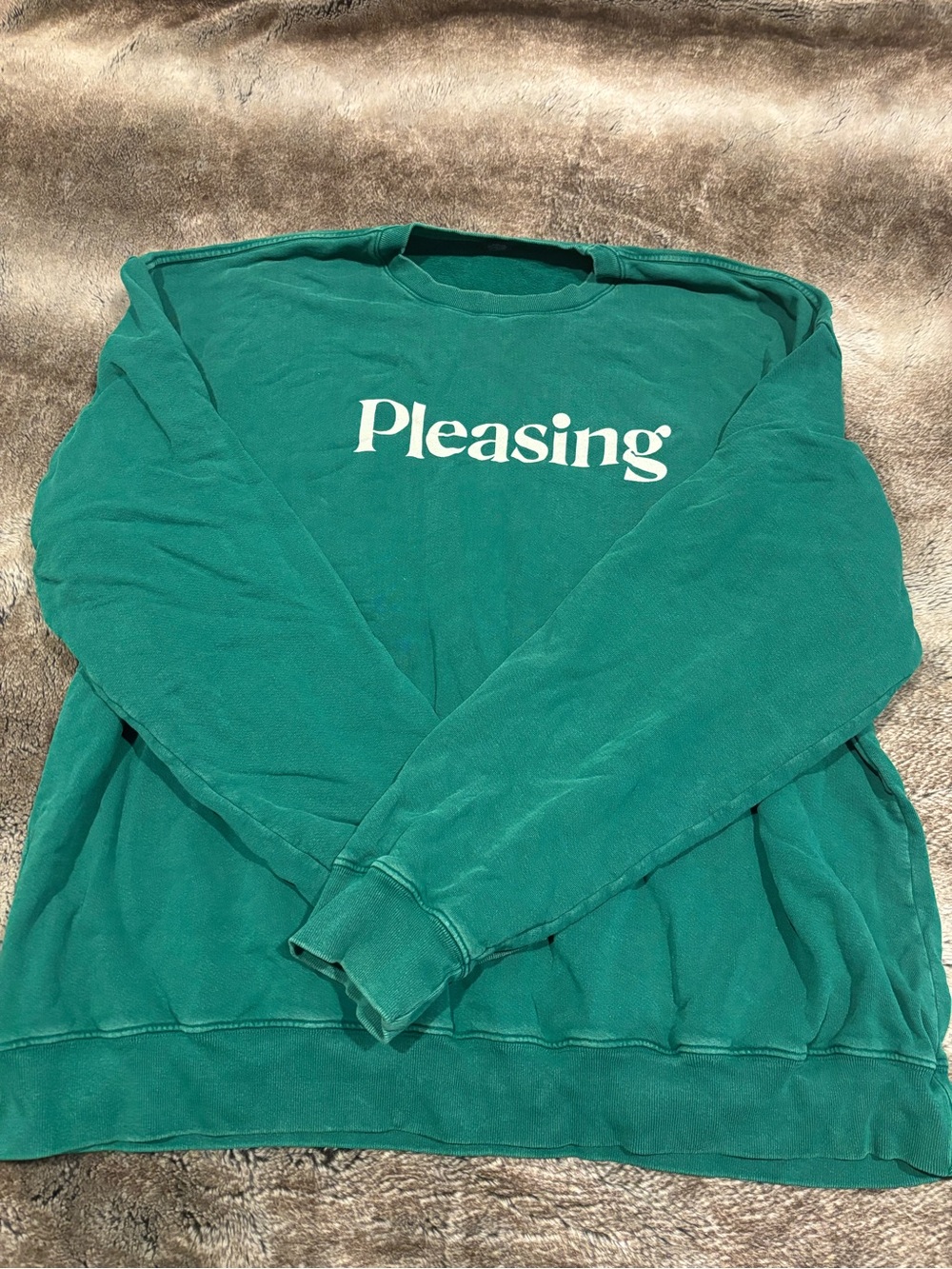 Pleasing Logo Green Men's Sweater